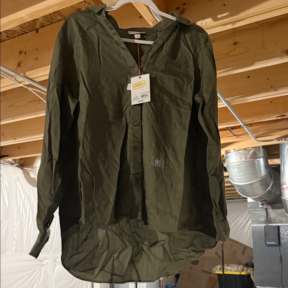 Knox Rose Forest Green Blouse